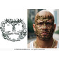 Thug life face tattoo 30x13 cm