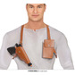 Shoulder straps with pouch and holster