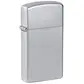 Zippo lighter satin chrome slim lighter