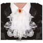 White lace jabot 