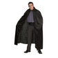 Long crushed velvet cape