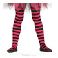 Kids pink striped tights, 7-12 years