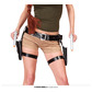 Double holster with guns