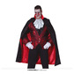 Black cape with red lining 115cm