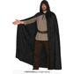 Velvet hooded cape with hood, 130 cm