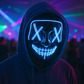 Led stitches mask, blue
