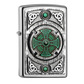 Celtic green cross zippo lighter