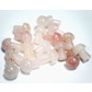 Rose quartz mushroom shaped tumble stones crystal