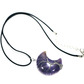 Crescent shape crystal stone - amethyst