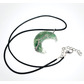 Crescent shape crystal stone - green aventurine