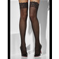 Fishnet hold-ups, black, lace tops