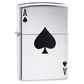 Zippo lighter simple spade design 