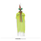 Yellow clown hanging decoration 153cm