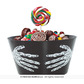 Black trick or treating bowl, 30x22 cms