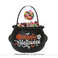 Happy halloween cauldron 16 cm, childrens 