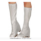 Silver boot covers 45cm