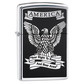 Zippo lighter black and white americana 