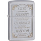 Zippo lighter serenity prayer 