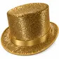 Top hat, gold shimmer