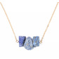 Blue stone / silver chain