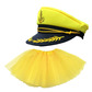 Yellow tutu & yellow sailor hat 