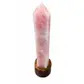 Rose quartz crystal large tower point 38cm