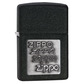 Black crackle silver zippo lighter