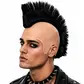 Black rebel mohawk wig
