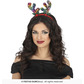 Rainbow reindeer headband