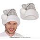 Grey christmas santa hat