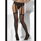 Fishnet hold-ups lace with suspender belt