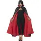 Reversible vampire cape, black & red