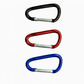 Mini d shape carabiner 3 pack set aluminum clips