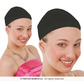 Black bag with 2 wig nets