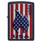 Patriotic flame design zippo lighter