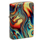 Colorful swirl design zippo lighter