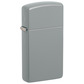 Slim flat grey design zippo lighter