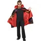 Reversible vampire children's cape, black & red