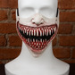Creepy chuckle half mask latex mask