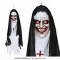 Hanging nun head with lights, 90cm