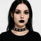 Studded collar necklace