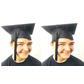 Pack of 2 graduation hats