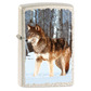 Wolf in the snow zippo lighter