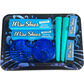 Blue trippy kitty rolling tray set 