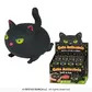 Squeezy black cat, 7cm