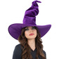 Purple velour witch hat