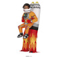 Inflatable rocket with astronaut costume