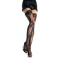 Rose lace thigh highs