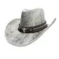 Grey bull cowboy hat
