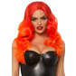 Red & orange ombre long wig